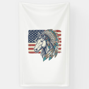 Lona Camiseta de diseño vectorial vintage con bandera d