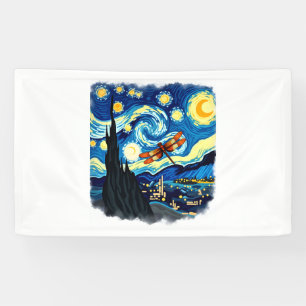 Lona Camiseta de Dragonfly artística Van Gogh Starry Ni