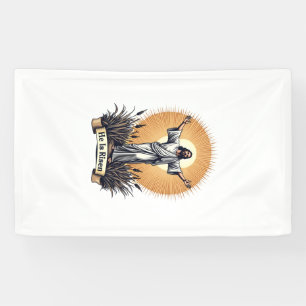 Lona Camiseta de fe de grabado vintage de la resurrecci