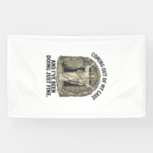 Lona Camiseta de grabado vintage de la divertida cueva