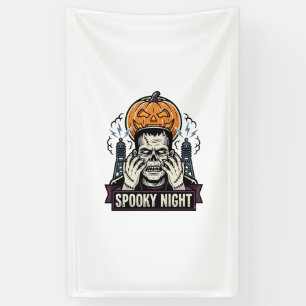 Lona Camiseta de Halloween de monstruo con grabado de l