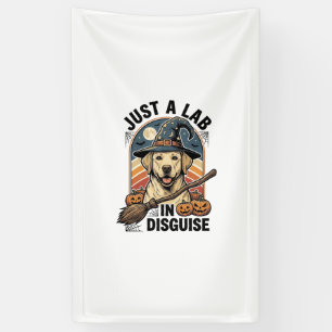 Lona Camiseta de Halloween para Labrador Bruja Vintage