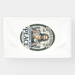 Lona Camiseta de Jesús Cupón Ahorro Frugal Diseño Basad