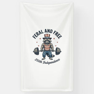 Lona Camiseta de levantamiento de pesas de mapache patr