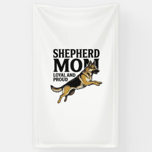 Lona Camiseta de madre pastor alemán Grabado vintage Ar