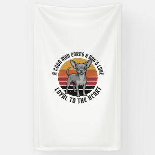 Lona Camiseta de Papá Chihuahua Grabado Vintage Amante 
