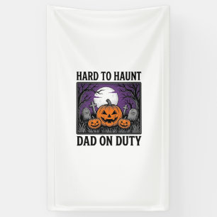 Lona Camiseta de Papá de Halloween Difícil de Asustar D
