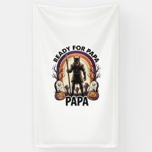Lona Camiseta de Papá de Halloween Vintage Cementerio A
