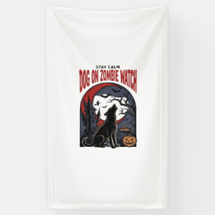 Lona Camiseta de perro de Halloween Diseño de patrulla