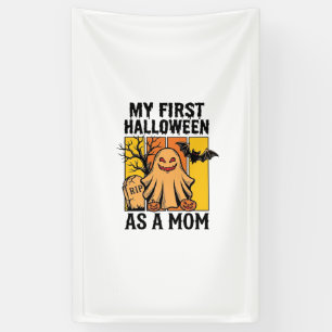 Lona Camiseta de primer Halloween para mamá Diseño de f