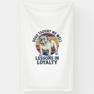 Lona Camiseta de sabiduría canina Gráfica de lección de