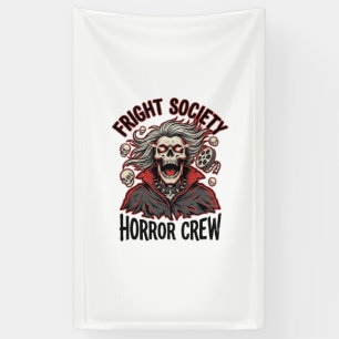 Lona Camiseta de terror vintage Diseño de cráneo de la