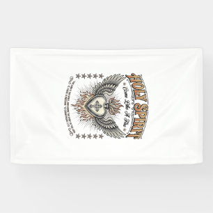Lona Camiseta del Corazón Alado del Grabado Vintage del