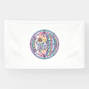 Lona Camiseta Divertida de Baloncesto de Unicornio Rebo