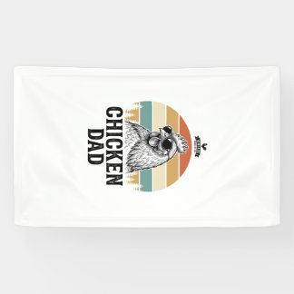 Lona Camiseta divertida de papá de pollo puesta del sol