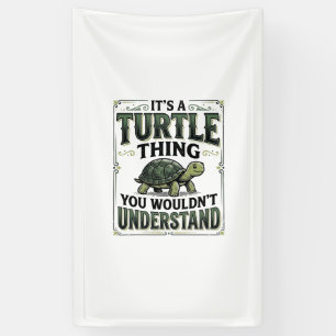 Lona Camiseta divertida de tortuga cosa vintage amante