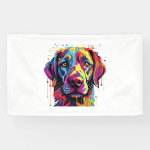 Lona Camiseta esencial de acuarela de perro