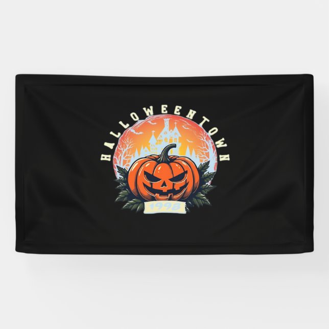 Lona Camiseta esencial de HalloweenTown 1998 (Horizontal)