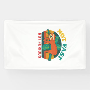 Lona Camiseta esencial de perezoso divertido no rápido