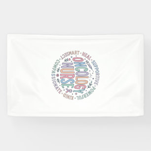 Lona Camiseta Floral de Diseño de Círculo de Enfermera
