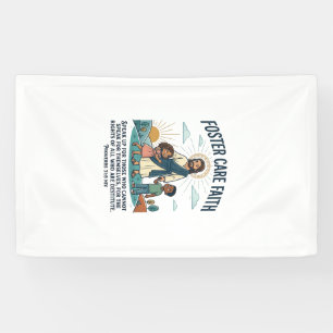 Lona Camiseta gráfica de adopción y cuidado de Jesús Cr