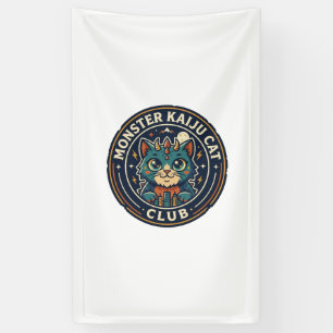 Lona Camiseta gráfica de arte de gato monstruo Kaiju - 