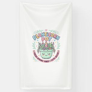Lona Camiseta gráfica de diseño gráfico de maceta Plant