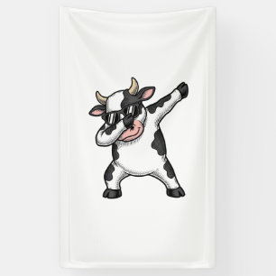 Lona Camiseta gráfica de gafas de sol de vaca haciendo 