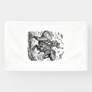 Lona Camiseta gráfica de jinete de dinosaurio con graba