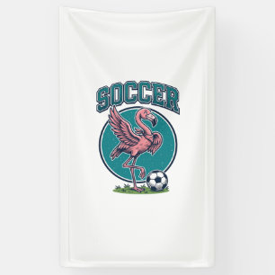Lona Camiseta Gráfica de Jugador de Fútbol Flamingo Vin