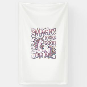 Lona Camiseta gráfica de moda con magia de unicornio pa