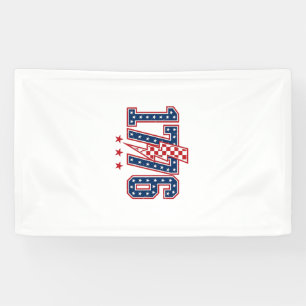 Lona Camiseta Gráfica Vintage Perno Relámpago Patriótic