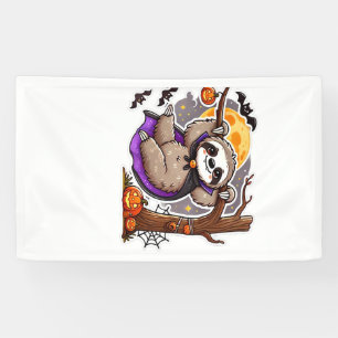 Lona Camiseta oversize de Sloth de Halloween Chill Thri