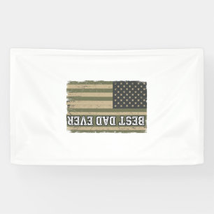 Lona Camiseta Patriótica Vintage Mejor Papá del Mundo_