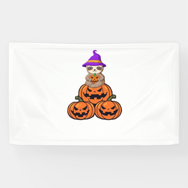 Lona Camiseta Sloth Halloween Premium (Horizontal)