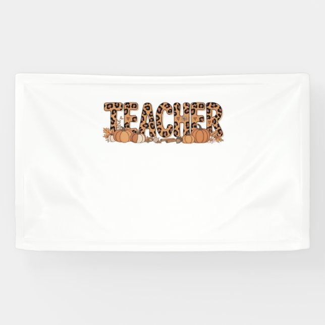 Lona camiseta sobredimensionada del profesor (Horizontal)