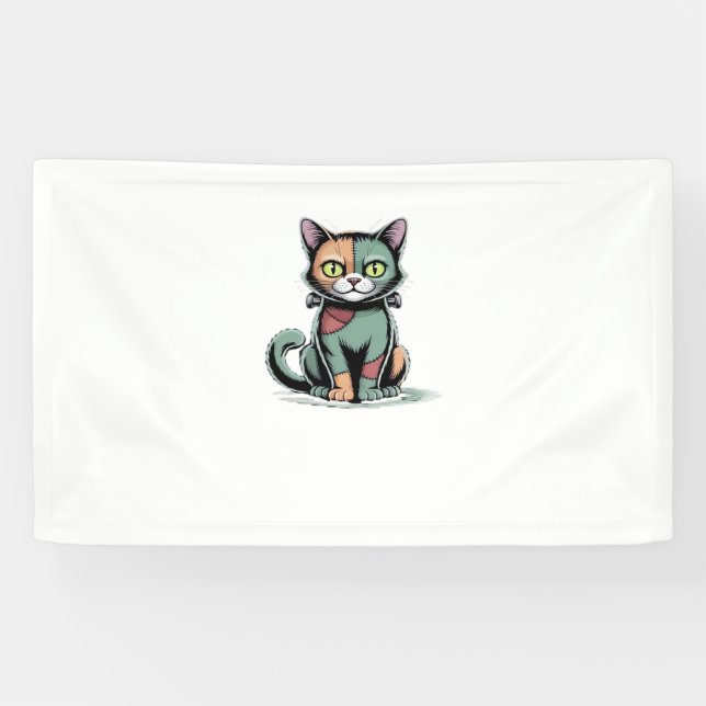 Lona Camiseta sobredimensionada FrankenCat (Horizontal)