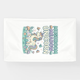 Lona Camiseta Unicornio Hongo Pradera Unicornio T-Shirt