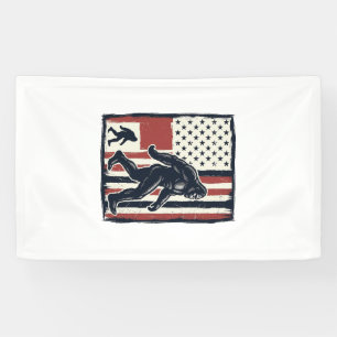 Lona Camiseta Vector Diseño Bandera Criatura Bosque Vin