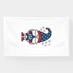 Lona Camiseta Vectorial de Diseño de Gnomo Patriótico U