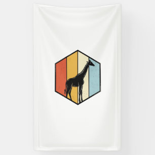 Lona Camiseta Vectorial de Safari Geométrico de Jirafa