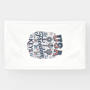 Lona Camiseta vectorial patriótica USA Deja libertad Cl