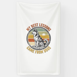 Lona Camiseta Vintage de Amante de Perros con Grabado S