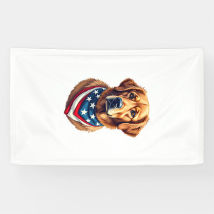 Lona Camiseta Vintage de Retriever Dorado Todo American