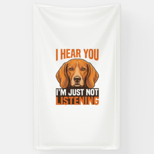 Lona Camiseta Vintage Divertido Perro Te Escucho No Est