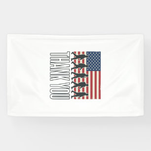 Lona Camiseta Vintage Silueta de Bandera Militar Agrade