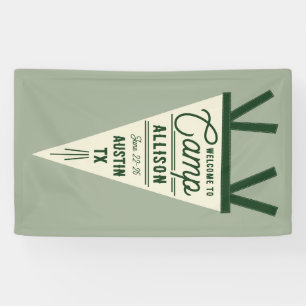 Lona Campamento Bachelorette Green Pennant