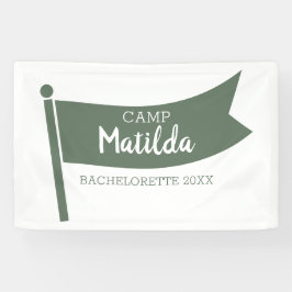 Lona Campamento Bachelorette Mountain Green Flag Campin