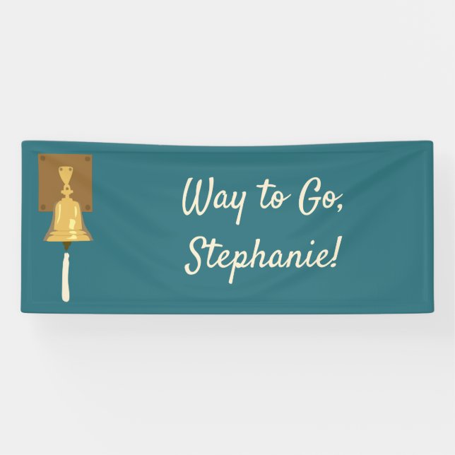 Lona Campana de Cáncer de Sonido, Tratamiento Terminado (Horizontal)