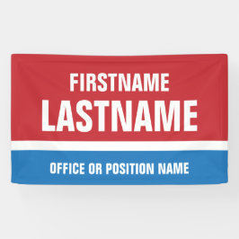 Lona Campaña electoral azul blanco rojo